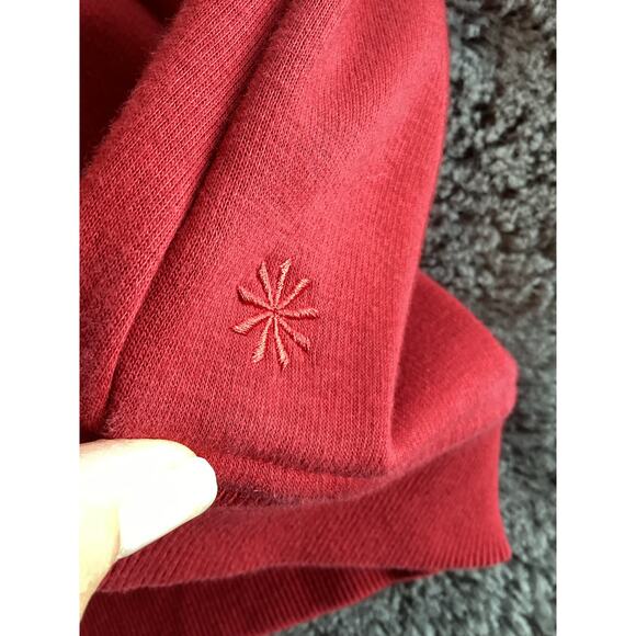 Athleta Women's Clover Berry Cozy Karma Hooded Sweatshirt Maroon Size Medium - Picture 11 of 11